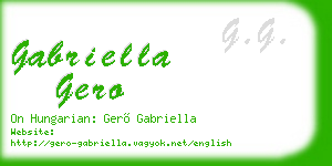 gabriella gero business card
